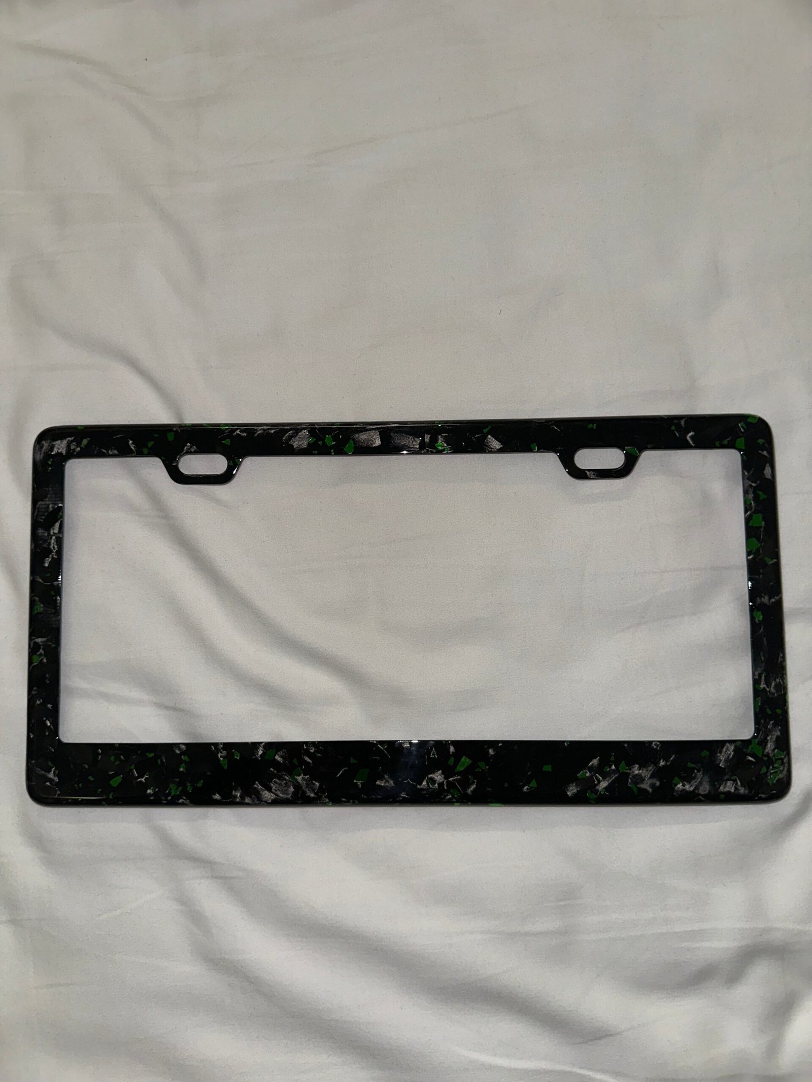 Colored Forged Carbon Fiber Universal License Plate Frame - 图片 13