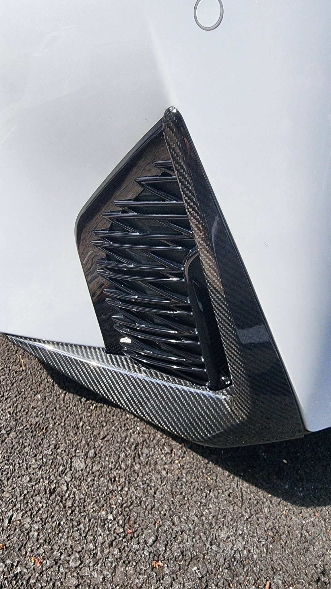 Carbon Fiber Fog Light Cover Lower Bumper Side Trim - Lexus IS 300 350 500 2021-2025
