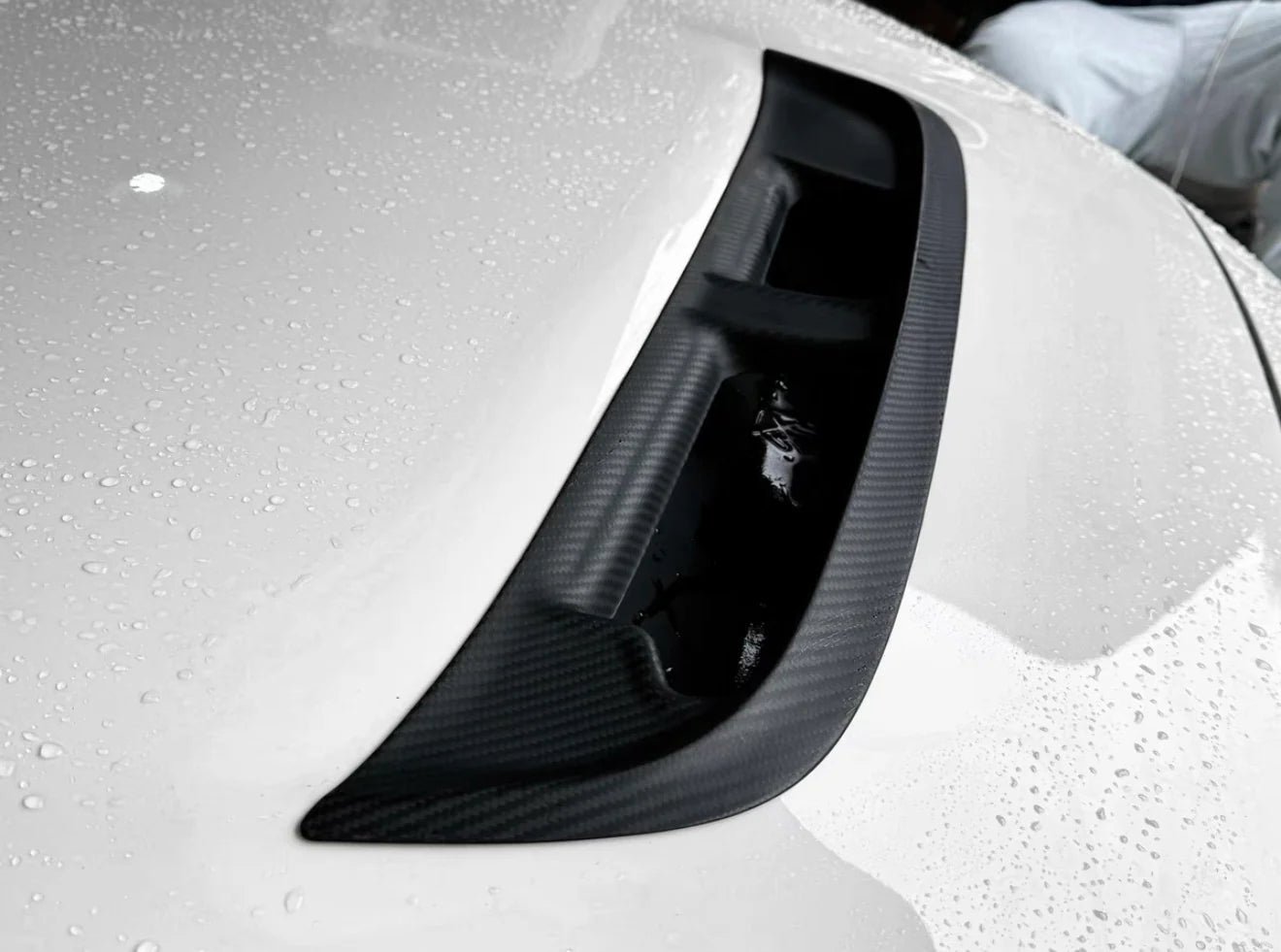 Carbon Fiber Hood Vent SPN Trim V2 - Honda Civic Type R FL5