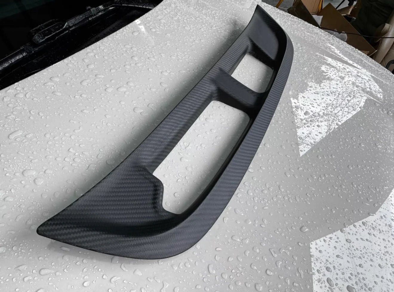 Carbon Fiber Hood Vent SPN Trim V2 - Honda Civic Type R FL5