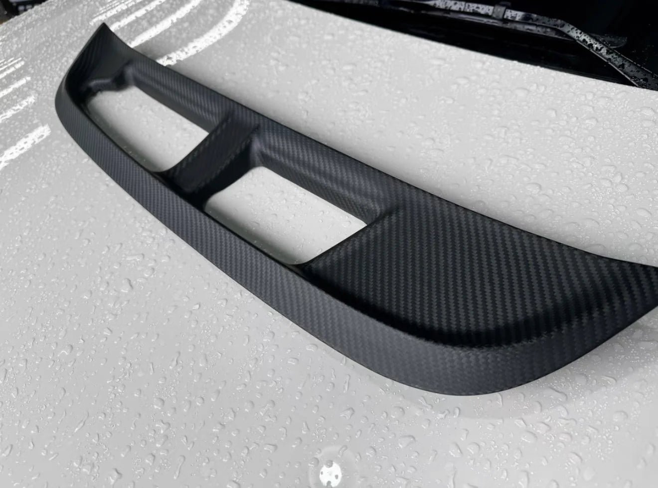Carbon Fiber Hood Vent SPN Trim V2 - Honda Civic Type R FL5
