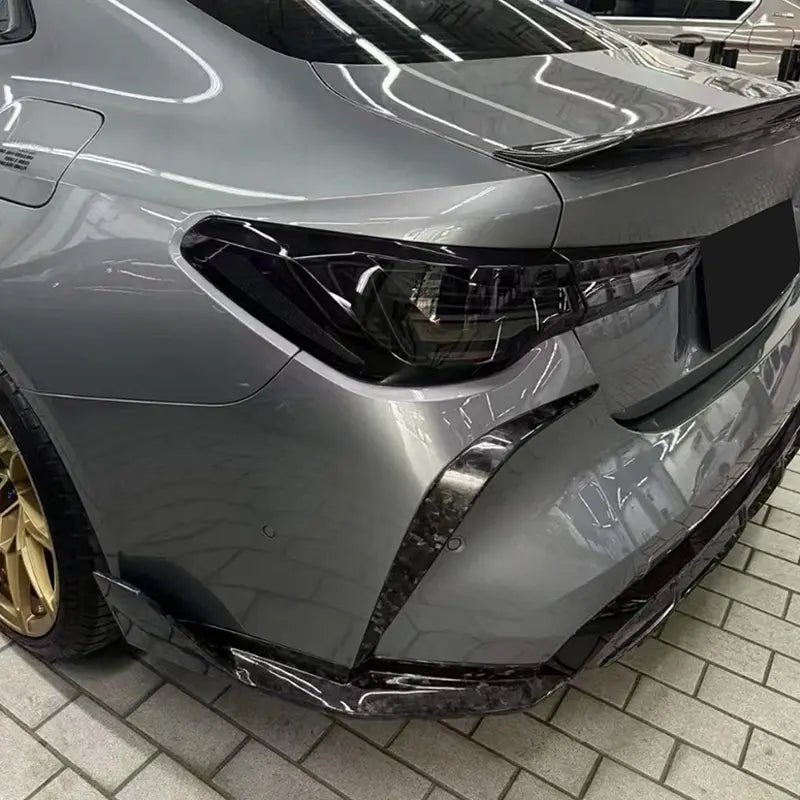 Carbon Fiber Rear Bumper Canard Trim - Bmw G80 M3 / G82 M4