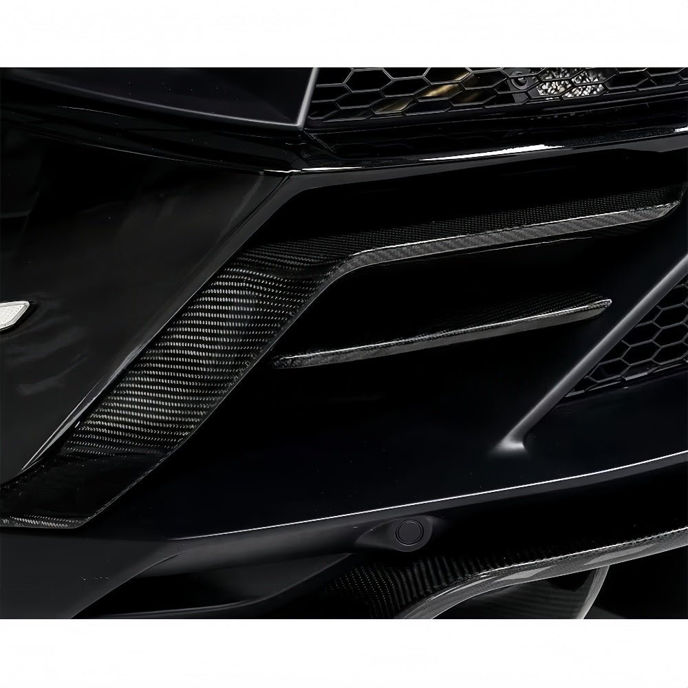 Paktechz Prepreg Carbon Fiber Rear Bumper Trims Set - Lamborghini Huracan EVO