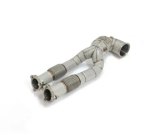 Racing High Flow Downpipe W/ Heatshield w/ Heat Shield - Audi TTRS RS3 2.5T