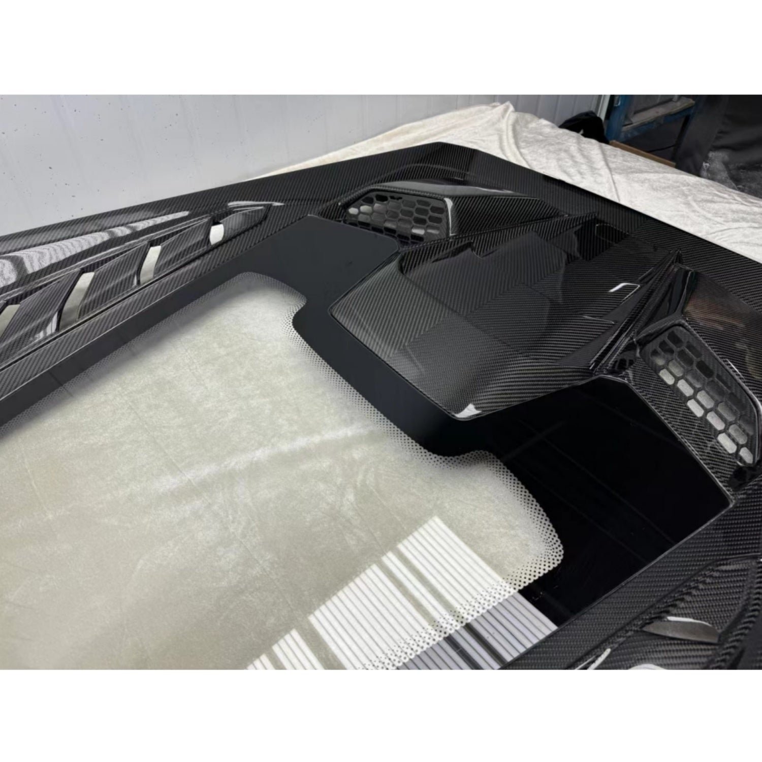 Carbon Fiber Engine Hood Cover Bonnet w/ Transparent window - Lamborghini Huracan LP580 610 EVO