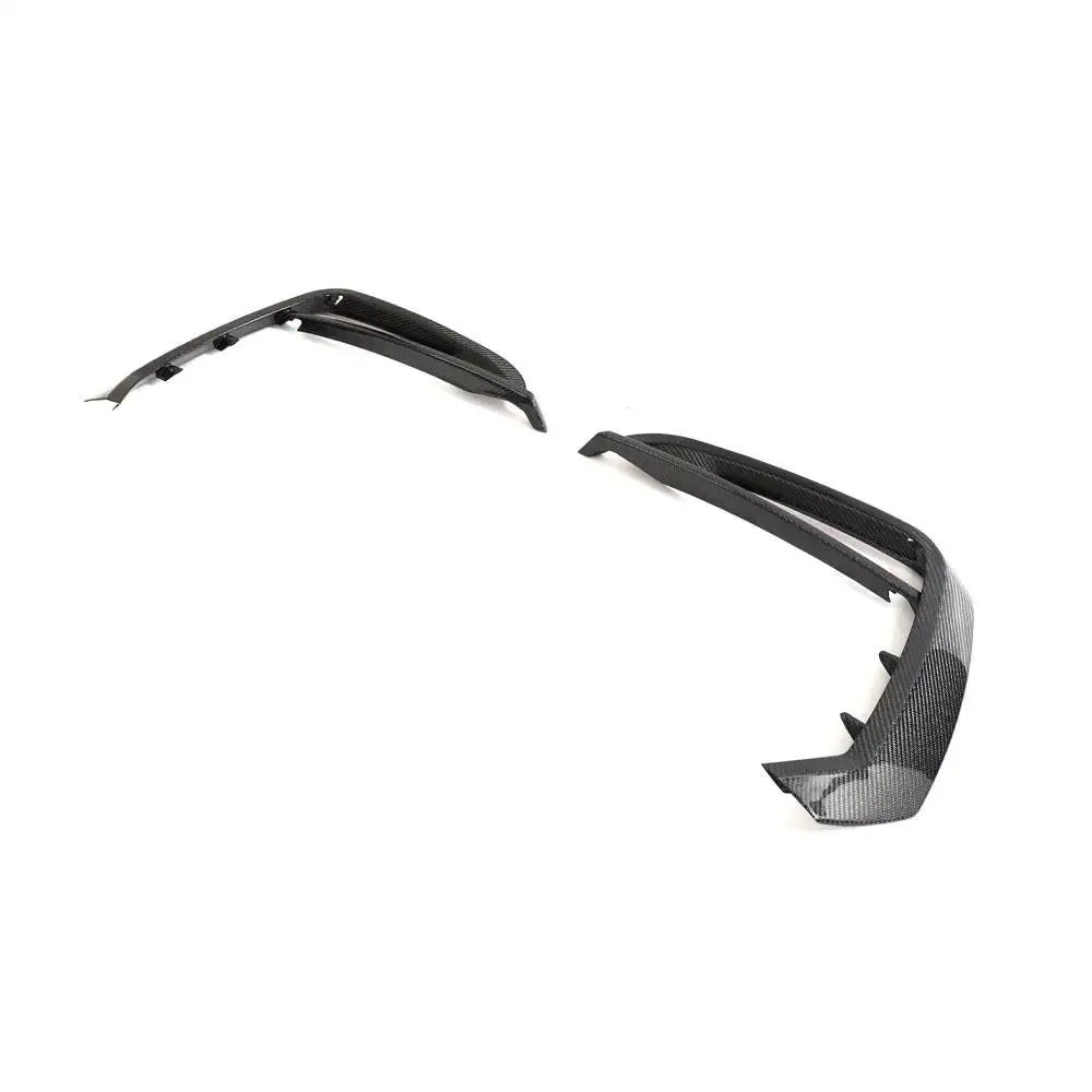 Carbon Fiber Front Bumper Apron Fins - Audi RSQ8 RS Q8 2020 2021