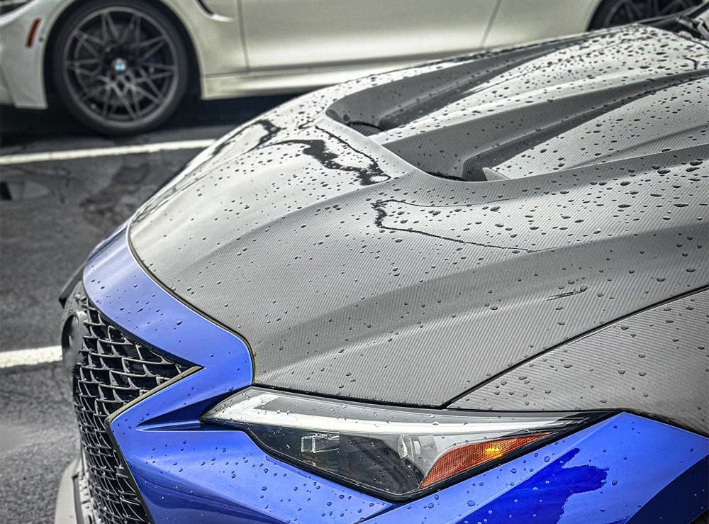 Carbon Fiber Vented V2 Hood bonnet Replacement - 2021+ Lexus IS300 IS350 IS500