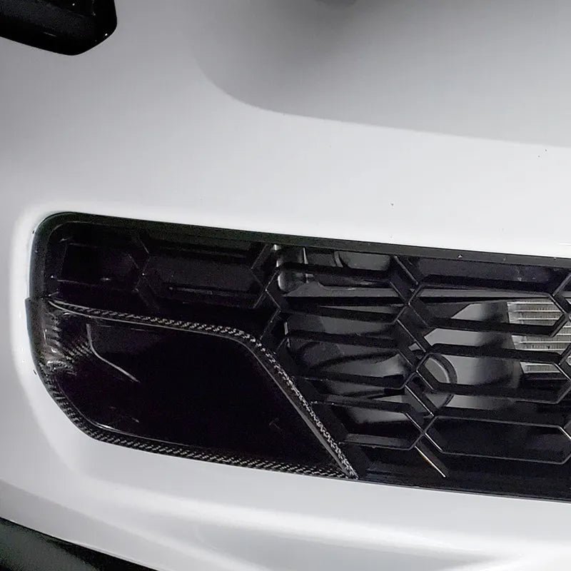 Carbon Fiber Front Brake Duct Inserts Side Vent Trims - Corvette C7 2014-2019 Z06