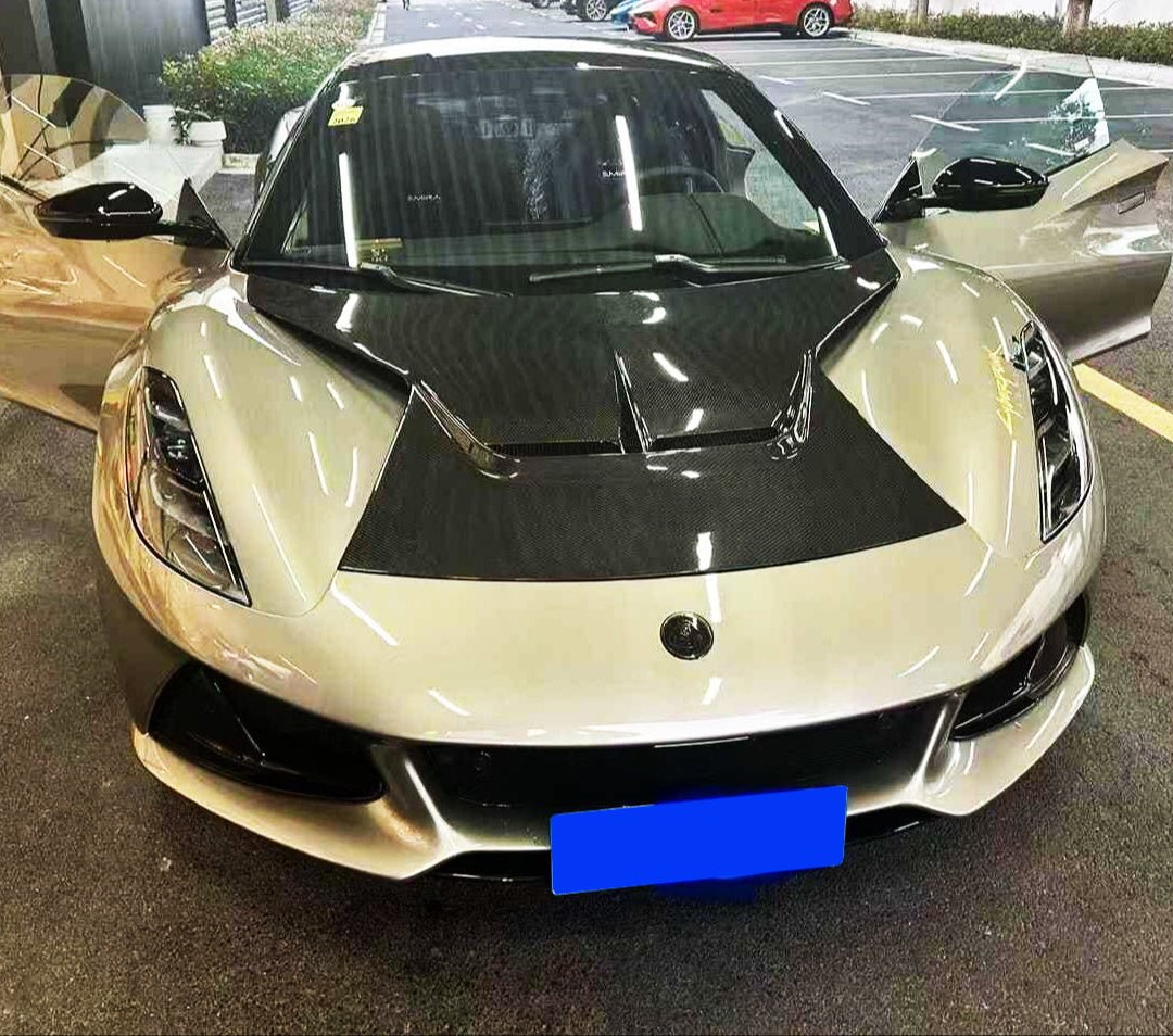 Carbon Fiber V Style Hood Bonnet - Lotus Emira