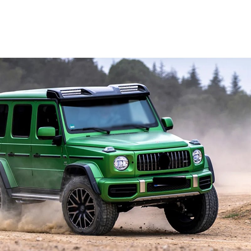 Carbon Fiber 4X4 Concave Style Roof Spoiler w/ Led Light - Mercedes Benz G Wagon W464 W463A 2019+ G63