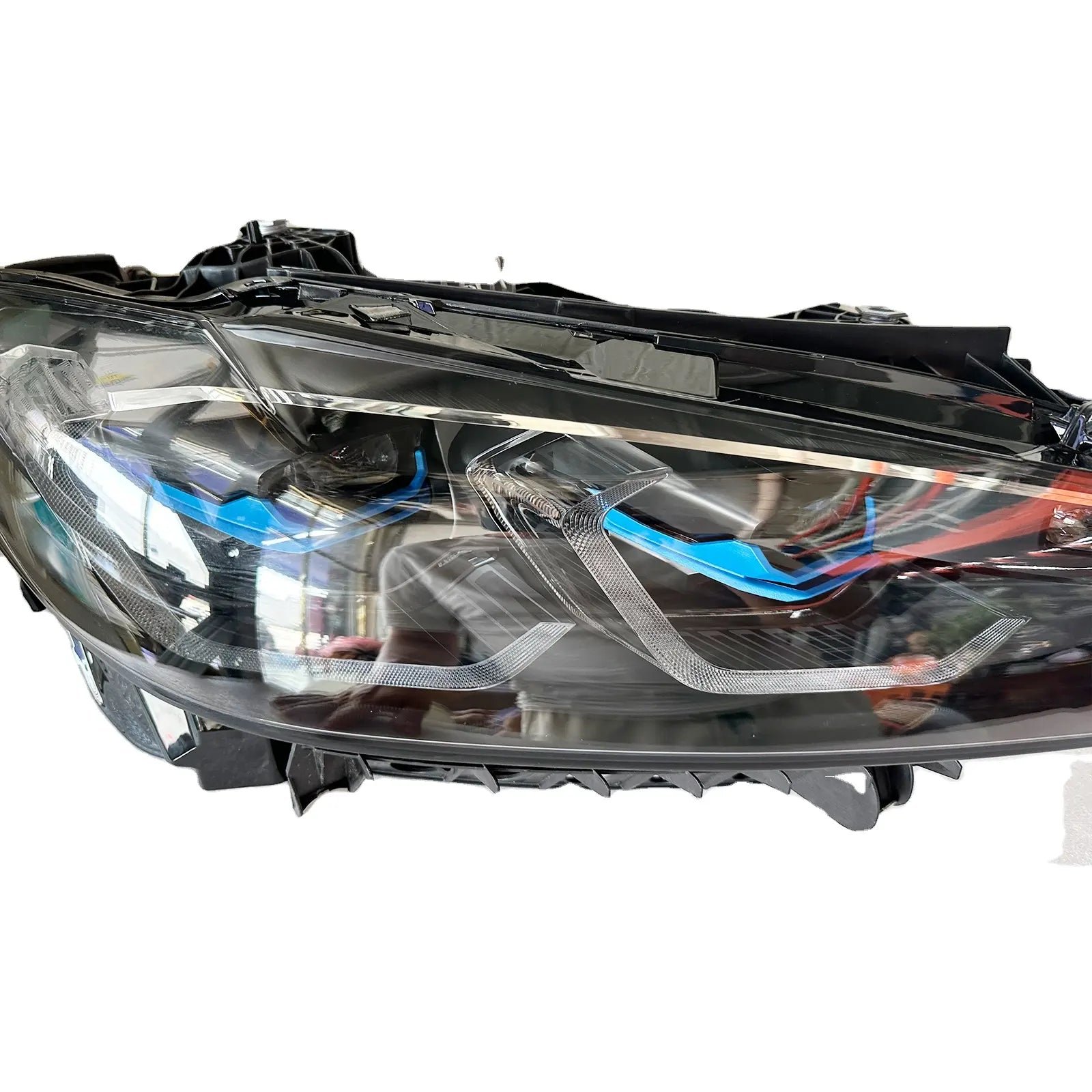 Laser Style upgrade Complete Headlight Set OEM White and CSL Yellow / Amber Switchable drl color - BMW G8X G80 M3 G82 M4 G22 4 Series 2021-2024