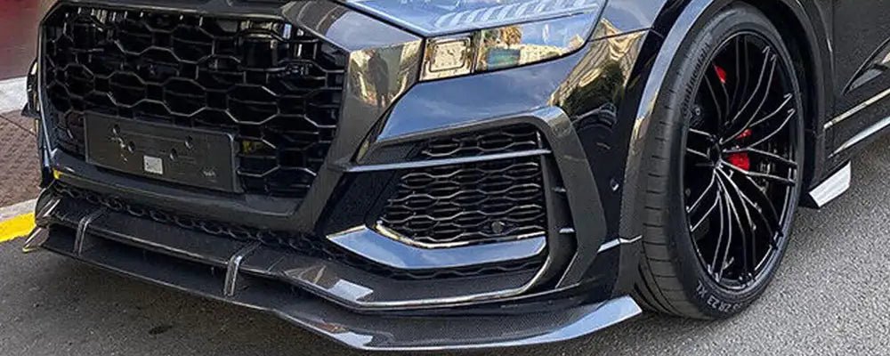 Carbon Fiber Front Lip Splitter for Audi RSQ8 Sport 2019-2023 - product detail 4