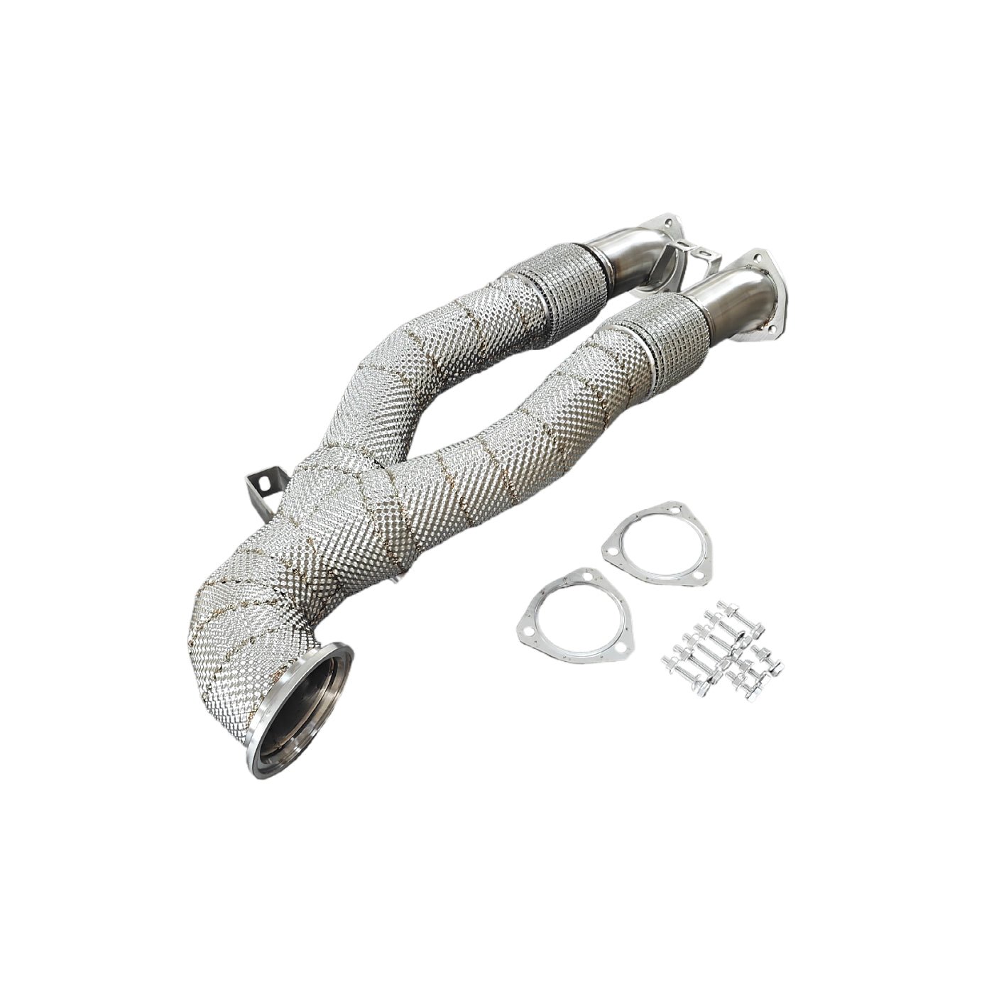 Racing High Flow Downpipe W/ Heatshield w/ Heat Shield - Audi TTRS RS3 2.5T - 图片 7