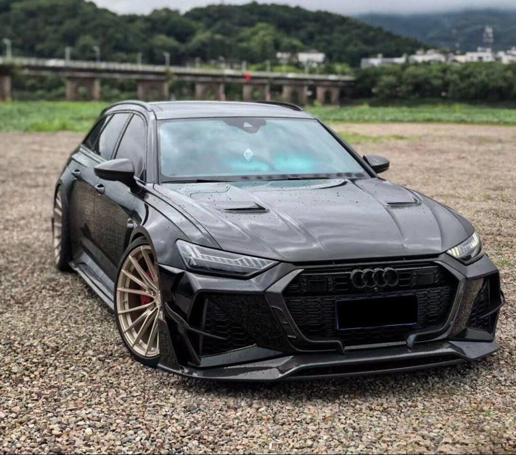 Dry Carbon Fiber Hood Engine Cover Bonnet - Audi RS6 C8 19+