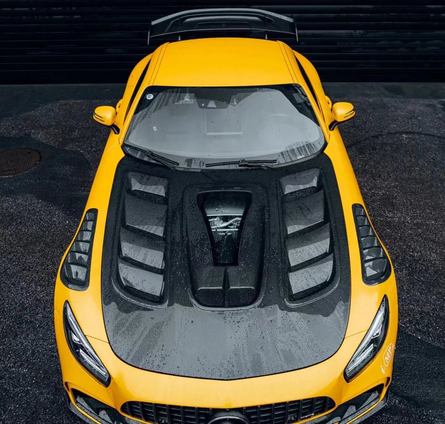 Carbon Fiber Vented Hood W/ Transparent Window V2 - Mercedes GT/GTR/GTS/GTC