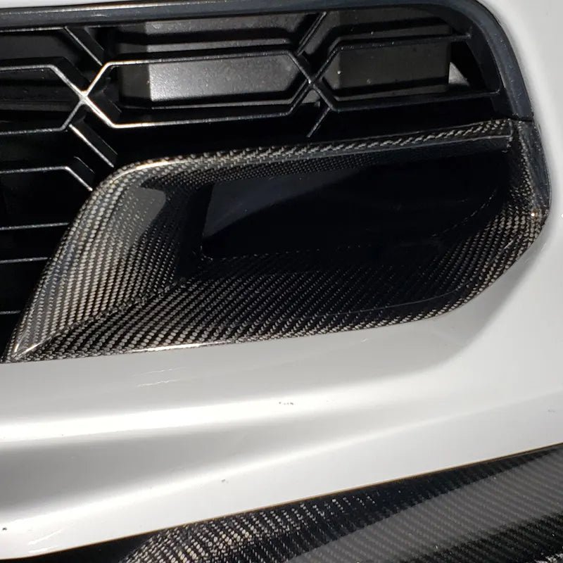 Carbon Fiber Front Brake Duct Inserts Side Vent Trims - Corvette C7 2014-2019 Z06