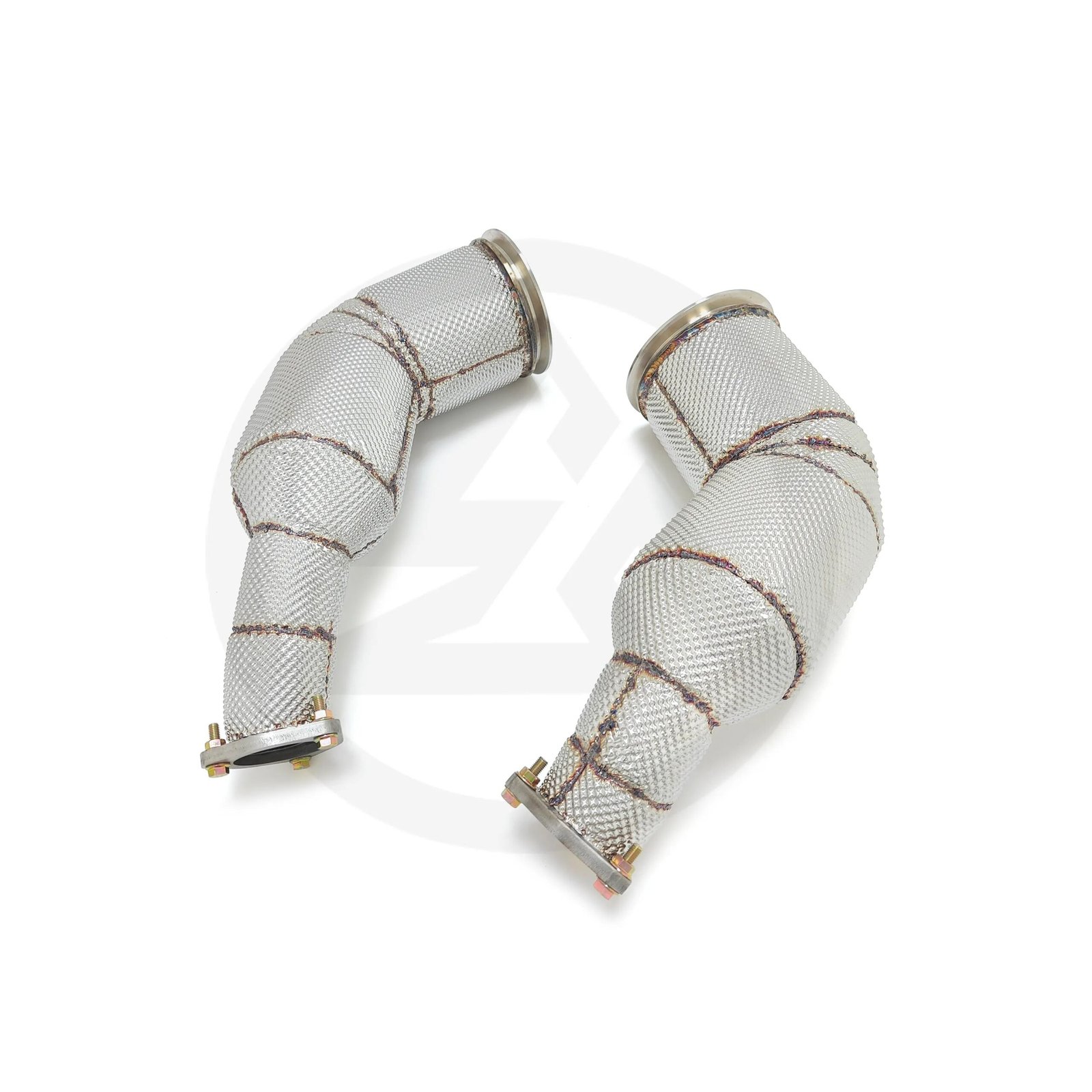 Catless Free Flow Performance Down Pipes w/ Heat Shield - Audi RS6 RS7 C8 4.0TT 2019-2024 - Image 6