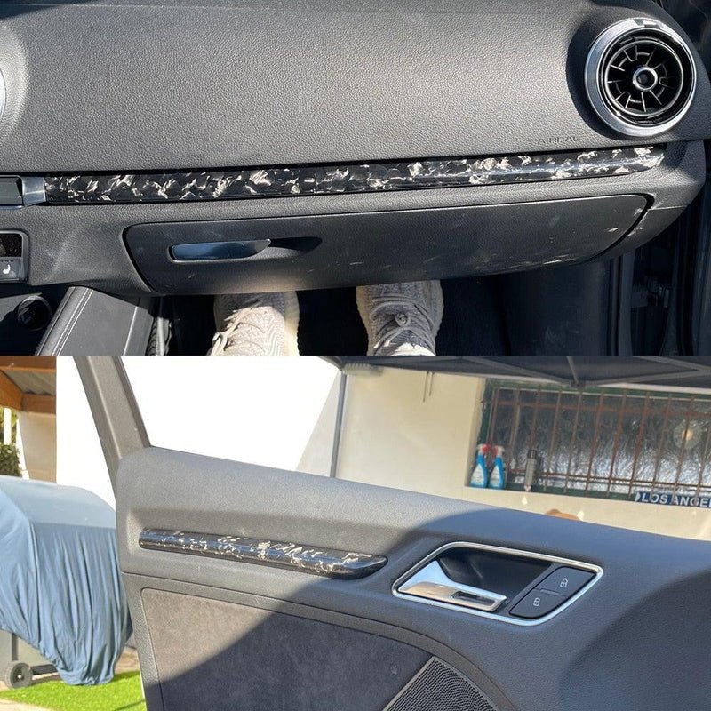 Carbon Fiber Interior Panel Full Complete Kit - Audi A3 8V S3 RS3 2014-2019