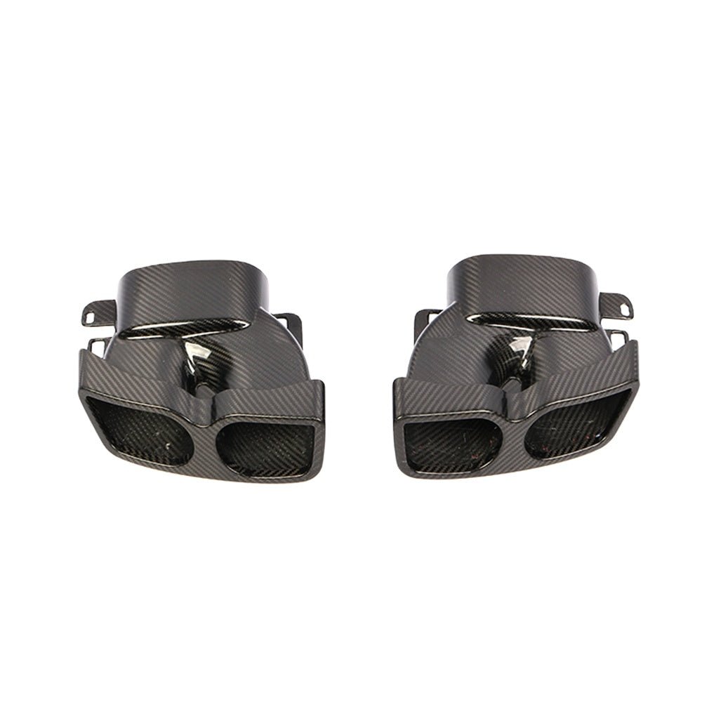 Mercedes Benz Carbon Fiber DUal Tip Exaust Tips W213 W218 W222 GLE GLC CLA 2019+