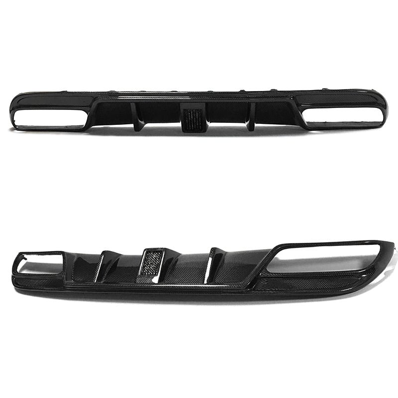 Carbon Fiber FD Style Diffuser w/ LED Light - Mercedes Benz C Class 4-door Sports 2015-2018