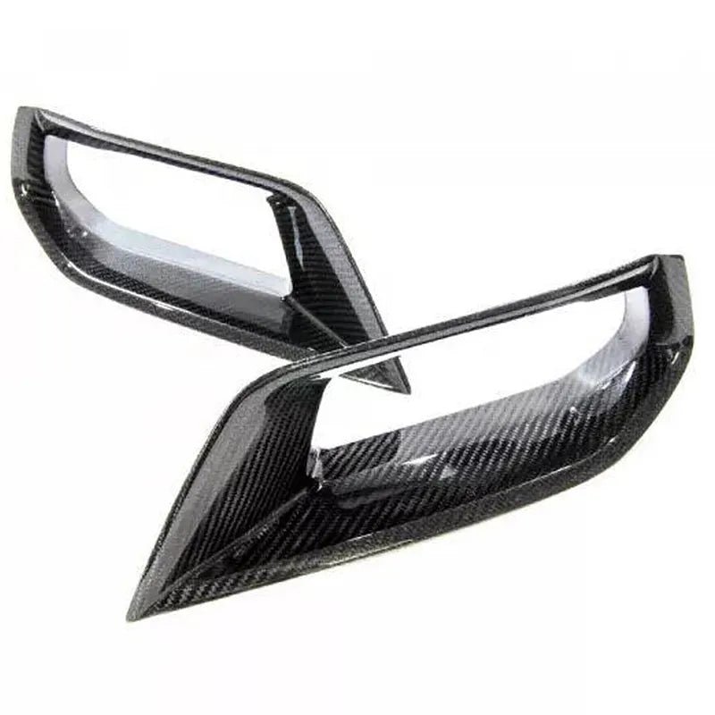 Carbon Fiber Front Brake Duct Inserts Side Vent Trims - Corvette C7 2014-2019 Z06