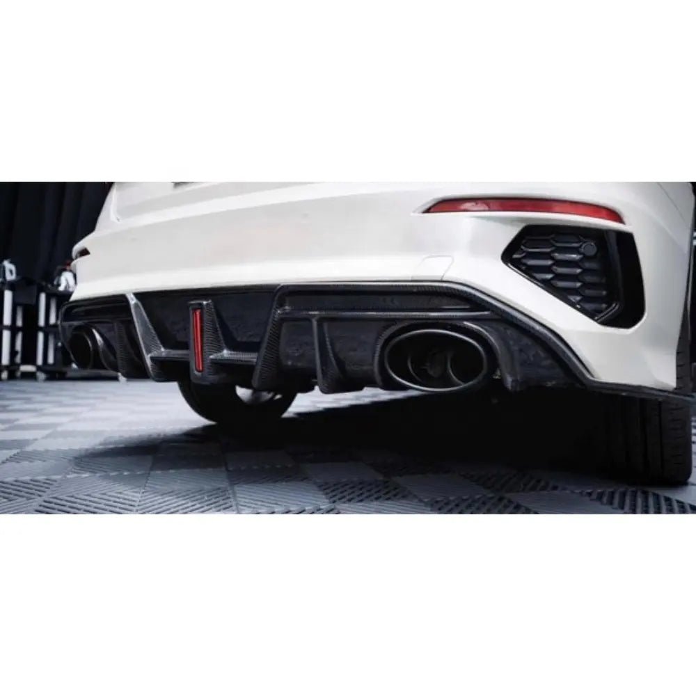 Carbon Fiber Rear Diffuser w/ Brake Light - Audi S Line S3 & A3 8Y
