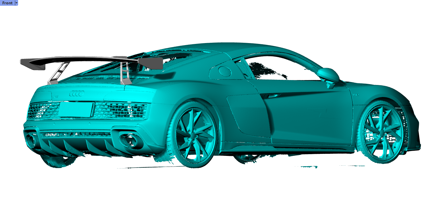 prepreg Carbon Fiber Performance Style V2 Rear High Rise Wing - Audi R8 V10 Gen 2 - 图片 7