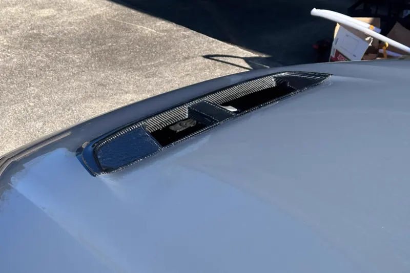 Carbon Fiber Hood Vent SPN Trim V2 - Honda Civic Type R FL5