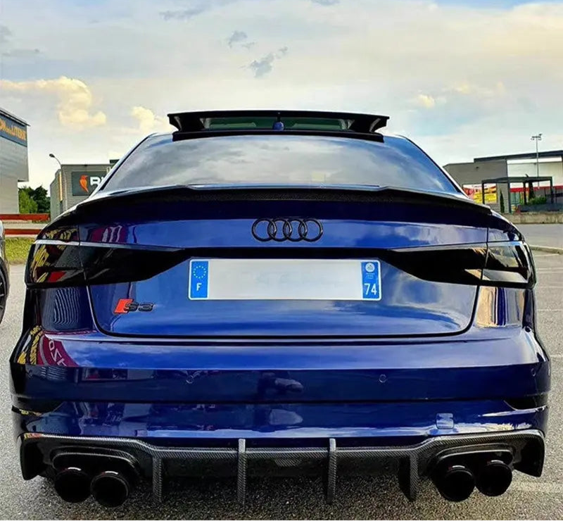 KB Style Carbon Fiber Rear Diffuser - Audi A3 & S3 8V - product detail 8