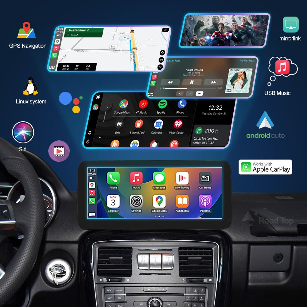 Apple CarPlay Android Auto Multimedia Display Screen upgrade - Mercedes-Benz G Class W463 2013-2018 NTG4.5 NTG5.0