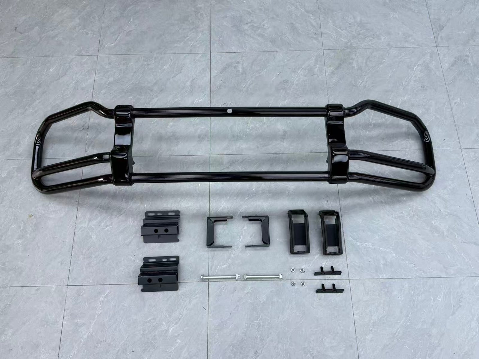 Gloss Black Front End Guard Bash Bar - Mercedes G wagon W465 W464 G63