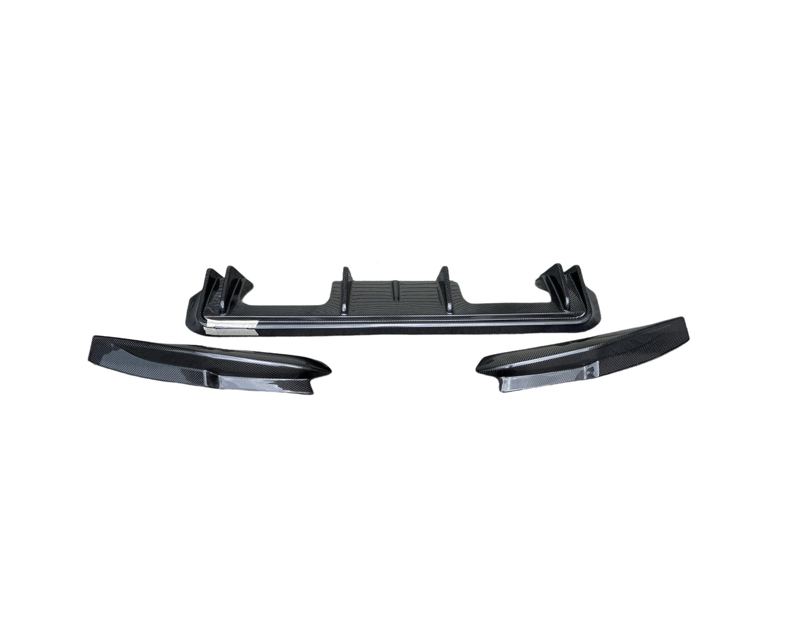 Carbon Fiber 3D Style Rear Diffuser + Corner Extension - 2021-2025 BMW G80 M3 / G82 M4