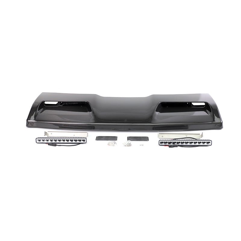 Carbon Fiber 4X4 Concave Style Roof Spoiler w/ Led Light - Mercedes Benz G Wagon W464 W463A 2019+ G63