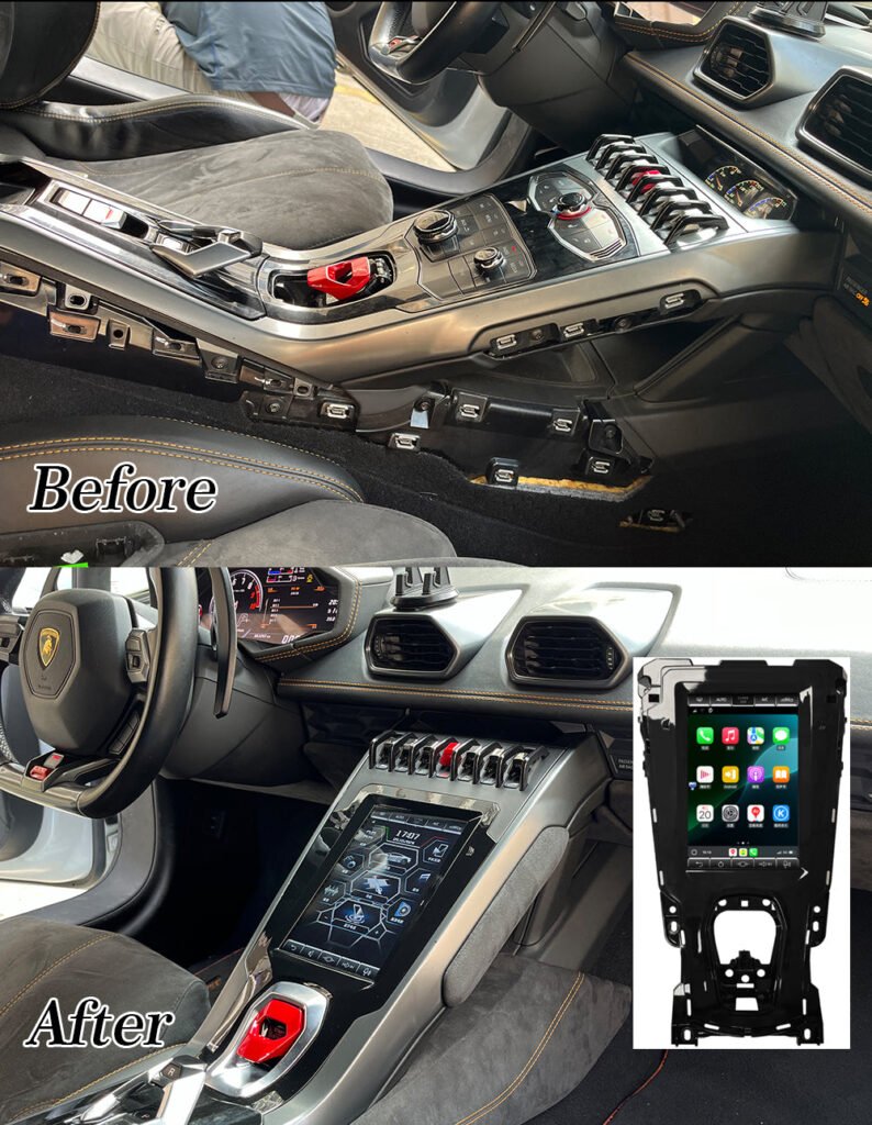 Lamborghini Huracán - EVO-Style Android Touchscreen Replacement Upgrade with Wireless Apple CarPlay & Android Auto