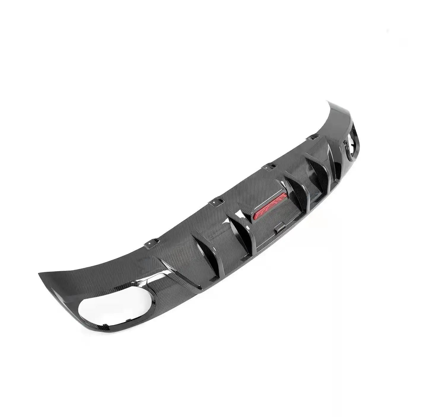 Prepreg Carbon Fiber Rear Diffuser w/led - Audi Q8 2020+ - 图片 2
