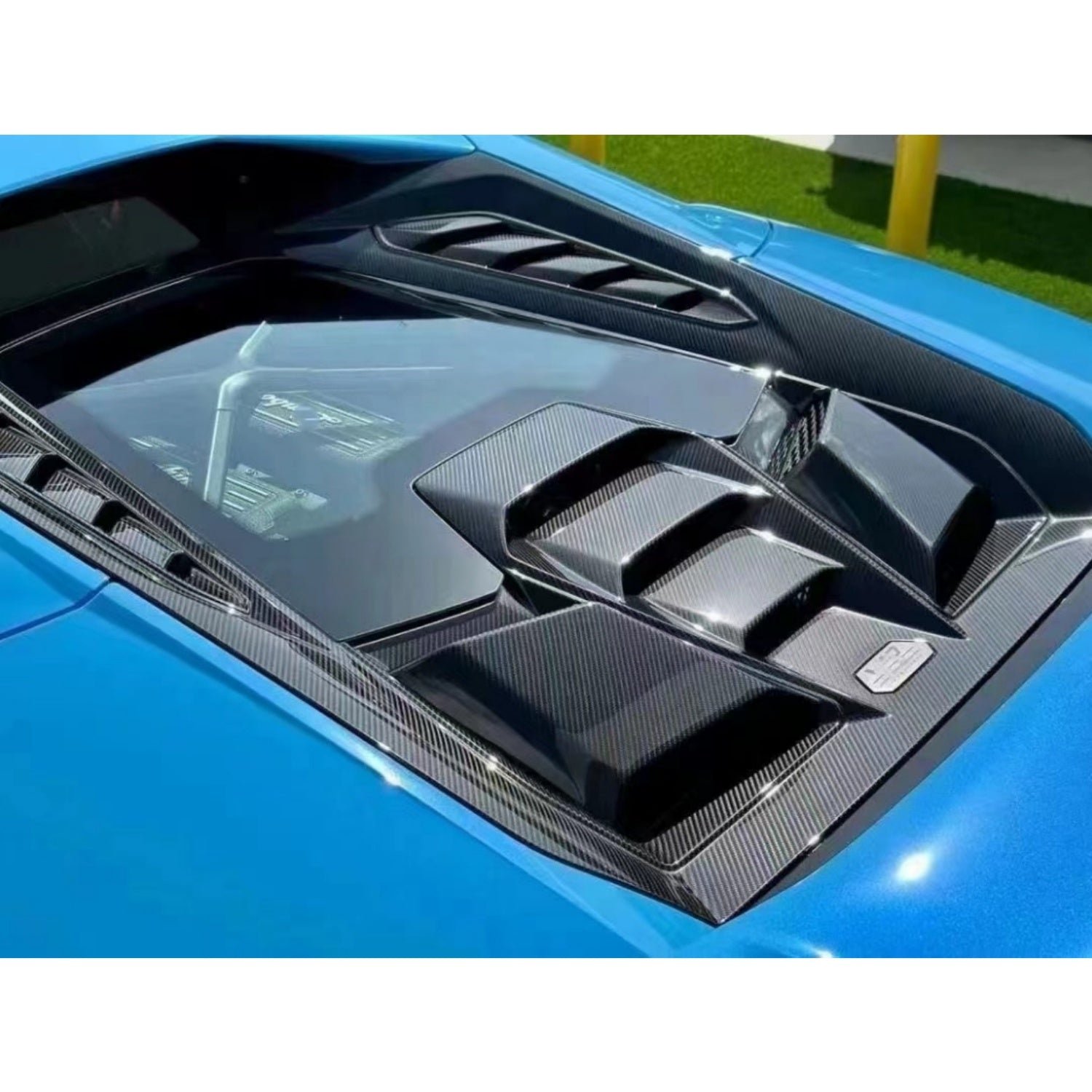Carbon Fiber Engine Hood Cover Bonnet w/ Transparent window - Lamborghini Huracan LP580 610 EVO