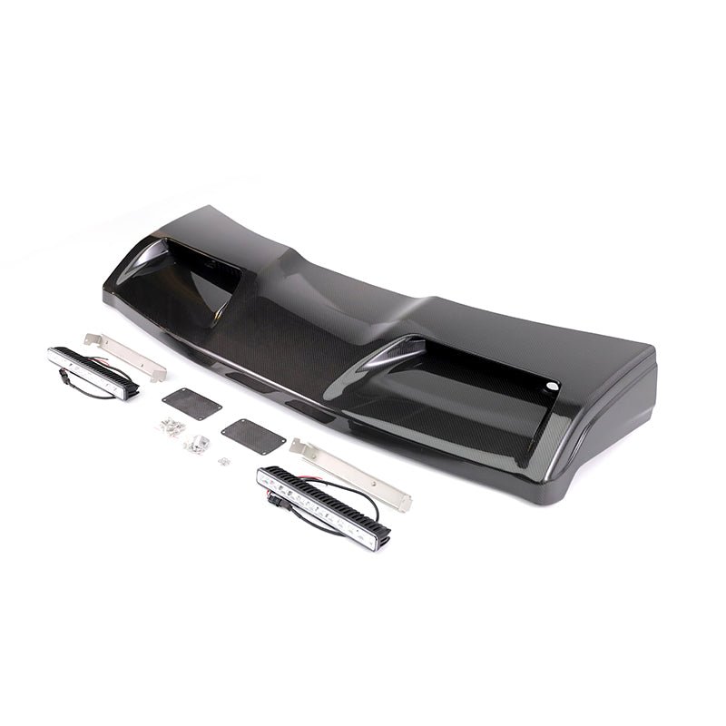 Carbon Fiber 4X4 Concave Style Roof Spoiler w/ Led Light - Mercedes Benz G Wagon W464 W463A 2019+ G63