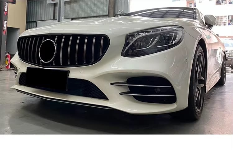 Gloss Black GT Style Front Grille - Mercedes S Class W217 2018+