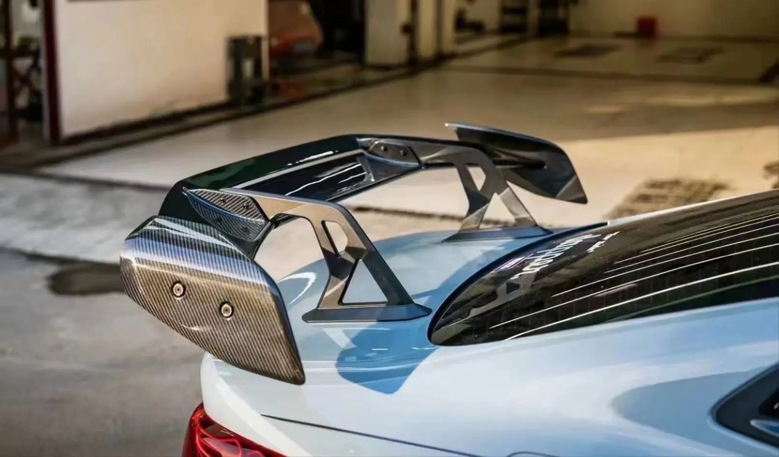 Carbon Fiber Swan Neck Wing AD V3 - BMW G87 M2 G80 M3 G82 M4