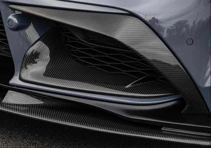 Carbon Fiber Front Bumper Splitter canard Trim - Toyota Supra A90 A91 Mk5