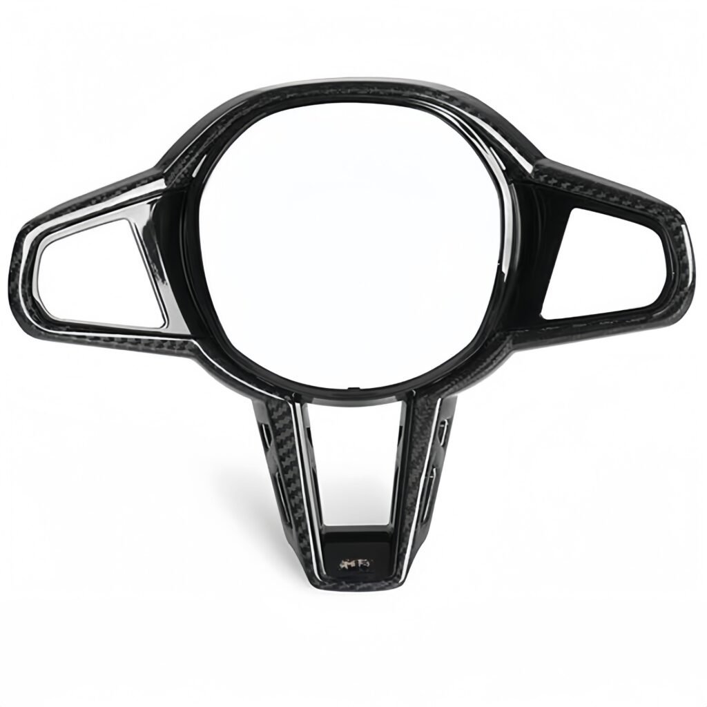Carbon Fiber Steering Wheel Cover Trim Panel for BMW 3/4/5/6/7 Series & M Models M3 M4 M2