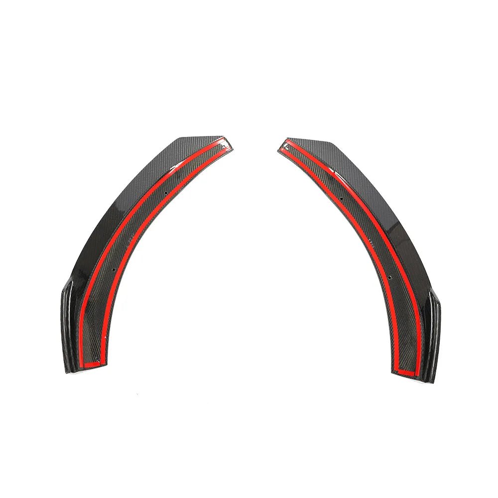 Carbon Fiber Front Bumper Splitter Fins Canard - Mercedes Benz GLA Class GLA 45 AMG 2014-2018