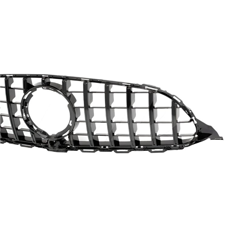 Gloss Black C63 AMG Style Front Grille - 2019-2021 Mercedes Benz C-Class W205 C43