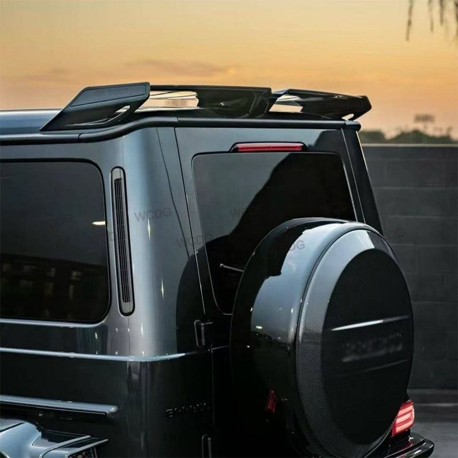 Carbon Fiber Rear B style rear Roof Spoiler - Mercedes G wagon G400 G500 G550 G63 W465