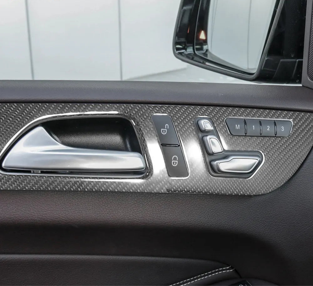 Carbon Fiber Interior Dash Board/ Door Panels - Mercedes GLE GLS 2015-2018 7Pcs