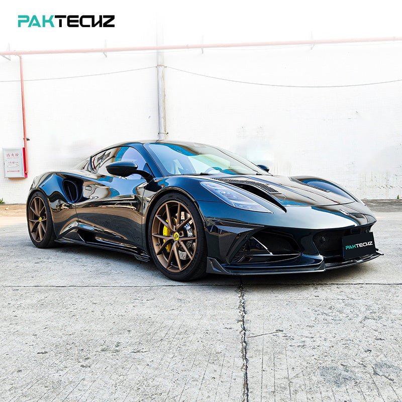 Paktechz Dry Carbon Fiber Front Splitter lip - Lotus Emira