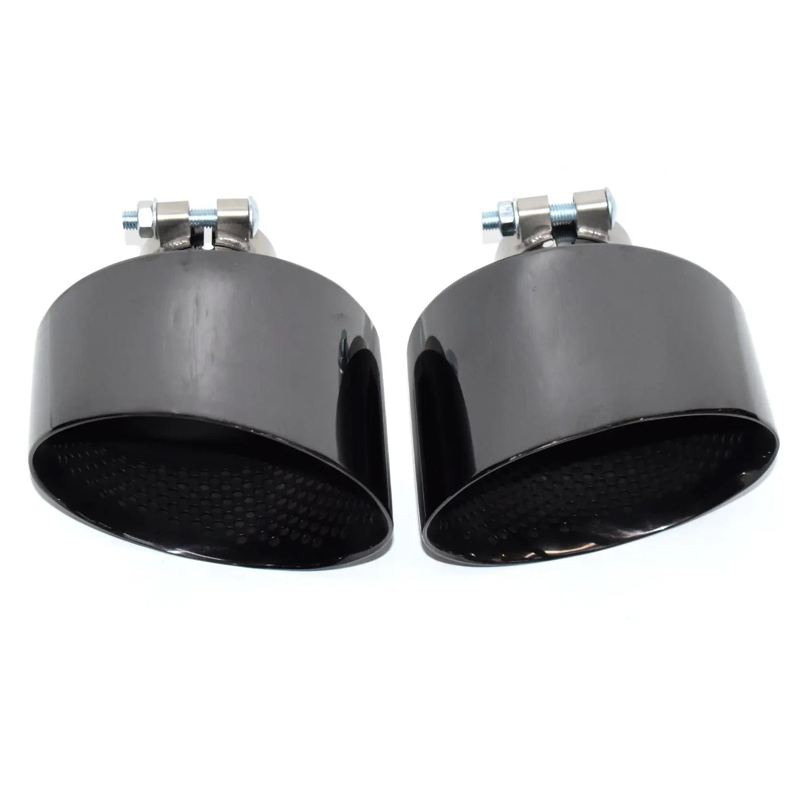 Gloss Black Oval Exhaust Tip Upgrade - Audi A3 A4 A5 A6 A7 RS3 RS4 RS5 RS6 RS7 - 图片 4