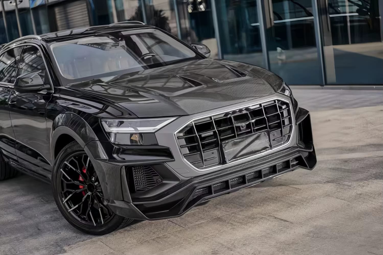 Prepreg Carbon Fiber Vented Hood Bonnet - Audi Q8/ SQ8/ RSQ8 2018-2022 - 图片 3