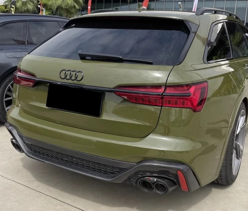 Carbon Fiber Exhaust Tip for Audi RS3 RS4 RS5 RS6 RS7 A3 A4 A5 A6 A7 Muffler Tip S4 S5 S6 S7 - 图片 5
