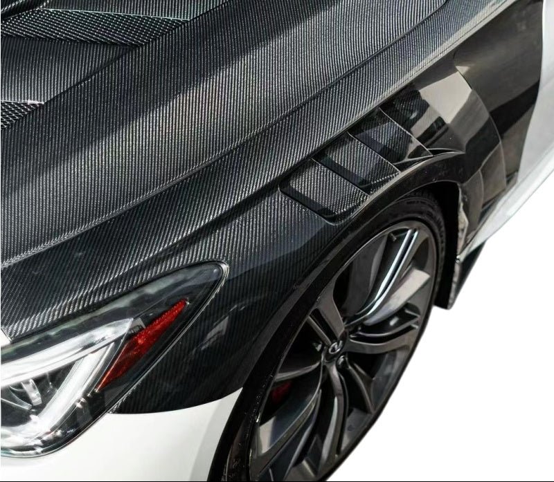 Carbon Fiber Vented Fender Replacement V2 - Infiniti Q60